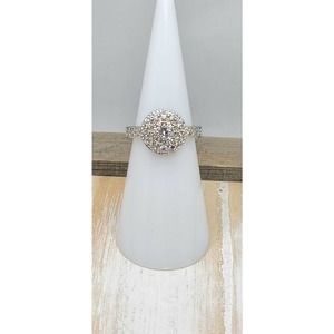 NWT $86 "Beneath The Stars" Diamind CZ Rhodium Plated band  Sz5